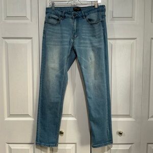 🖤 Ring Of Fire Slim Men’s Blue Denim Jeans - 33 x 30